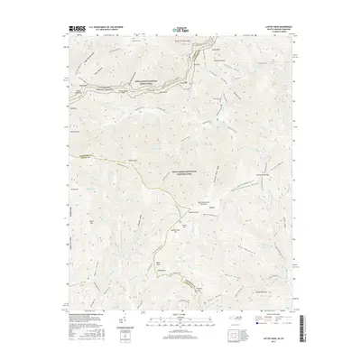 2016 Map of Luftee Knob, 2016 Print