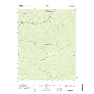 2019 Map of Luftee Knob, 2019 Print