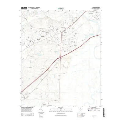 2014 Map of Lugoff, 2014 Print