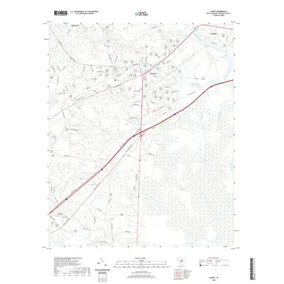 2020 Map of Lugoff, 2020 Print