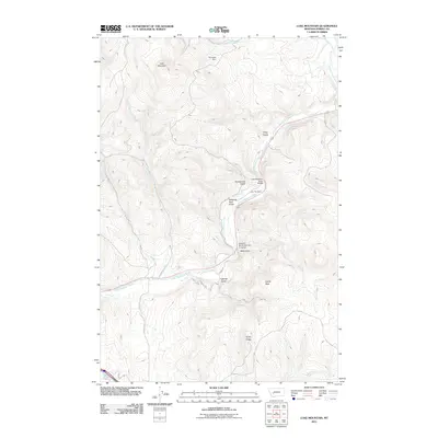 2011 Map of Luke Mountain, 2011 Print