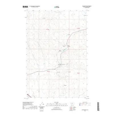 2020 Map of Luke Mountain, 2020 Print