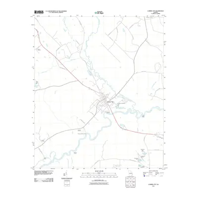 2011 Map of Lumber City, 2011 Print