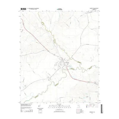 2014 Map of Lumber City, 2014 Print