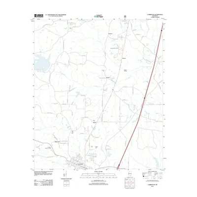 2012 Map of Lumberton, 2012 Print