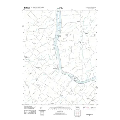 2011 Map of Lumberville, 2011 Print