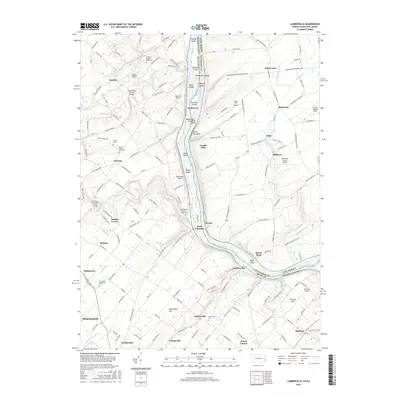 2016 Map of Lumberville, 2016 Print