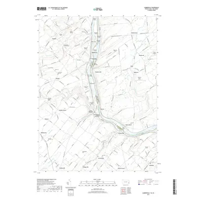 2019 Map of Lumberville, 2019 Print