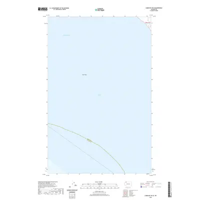 2020 Map of Lummi Bay OE W, 2020 Print