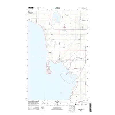 2014 Map of Lummi Bay, 2014 Print