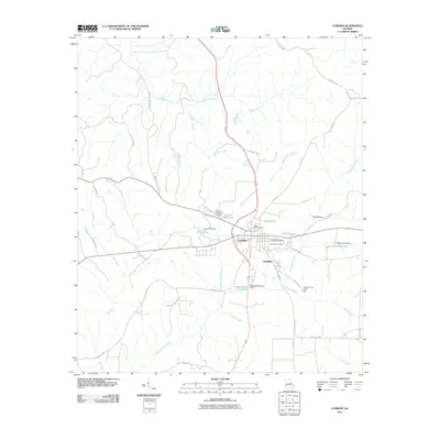 2011 Map of Lumpkin, 2011 Print