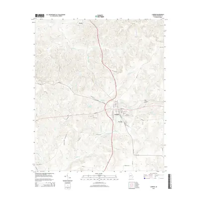 2014 Map of Lumpkin, 2014 Print