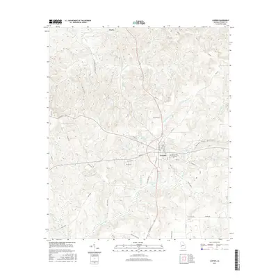 2017 Map of Lumpkin, 2017 Print