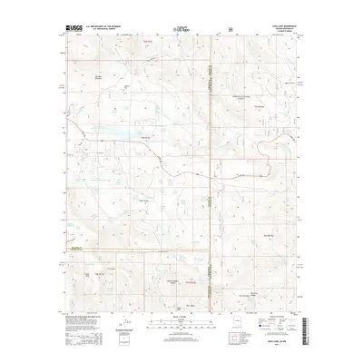 2014 Map of Luna Lake, 2014 Print