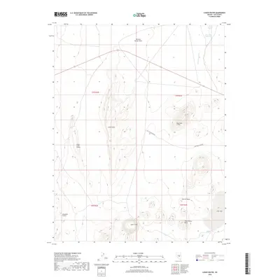 2018 Map of Lunar Crater, 2018 Print