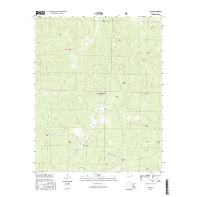 2017 Map of Lurton, 2017 Print