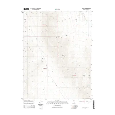 2015 Map of Lusetti Canyon, 2015 Print