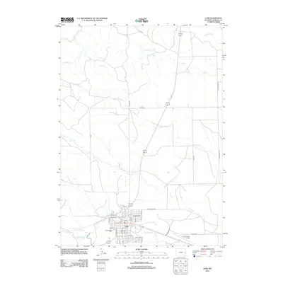 2012 Map of Lusk, 2012 Print
