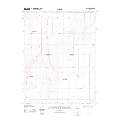 2013 Map of Lusto Springs, 2013 Print