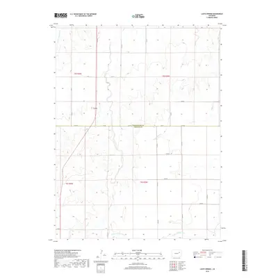 2019 Map of Lusto Springs, 2019 Print