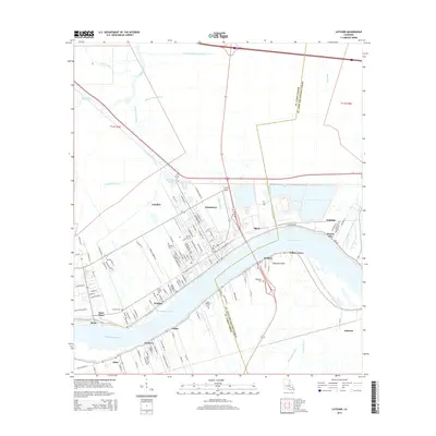2015 Map of Lutcher, 2015 Print