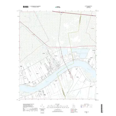 2018 Map of Lutcher, 2018 Print