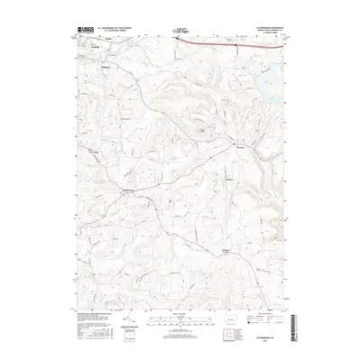 2016 Map of Luthersburg, 2016 Print
