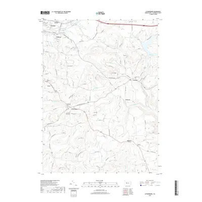 2019 Map of Luthersburg, 2019 Print