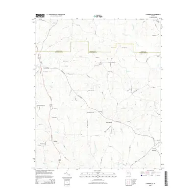 2014 Map of Luthersville, 2014 Print