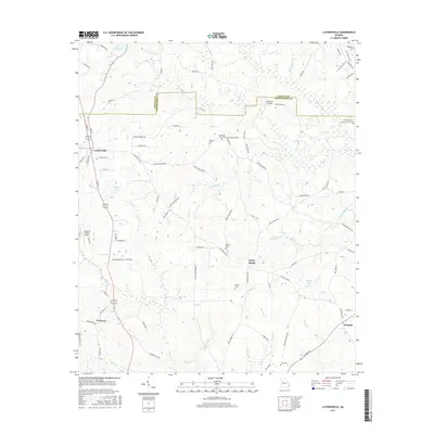 2017 Map of Luthersville, 2017 Print