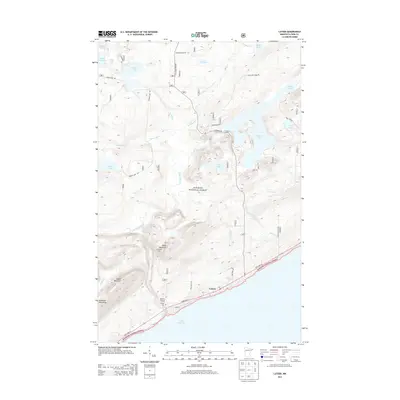 2013 Map of Lutsen, 2013 Print