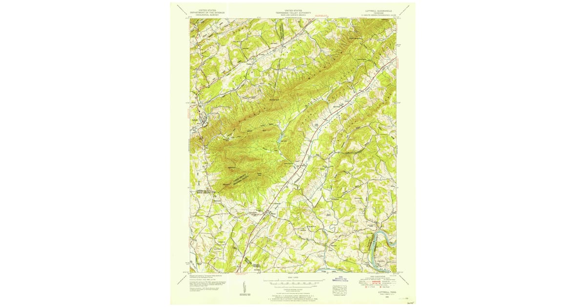 1950s Maps of Knox County, TN | Pastmaps