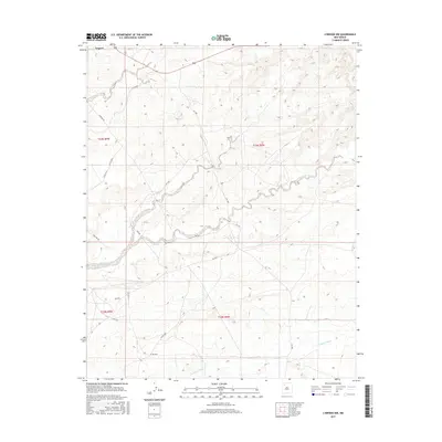 2017 Map of Lybrook NW, 2017 Print