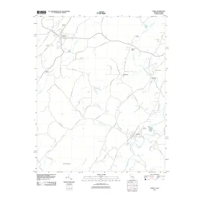 2011 Map of Lyerly, 2011 Print