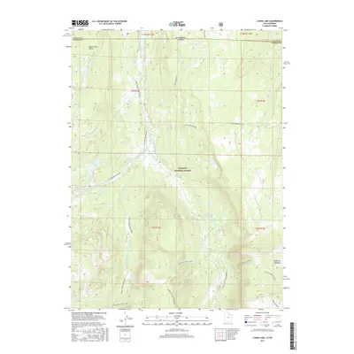 2017 Map of Lyman Lake, 2017 Print