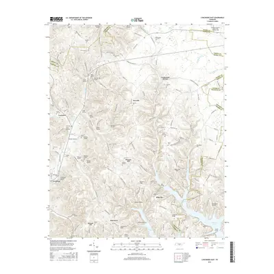 2016 Map of Lynchburg East, 2016 Print