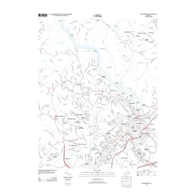 2013 Map of Lynchburg, 2013 Print