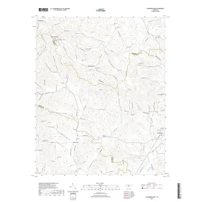 2019 Map of Lynchburg West, 2019 Print