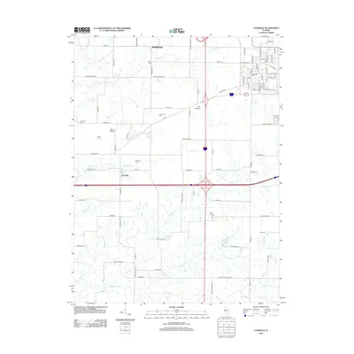 2012 Map of Lynnville, 2012 Print