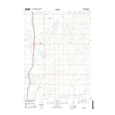 2014 Map of Lyon Lake, 2014 Print
