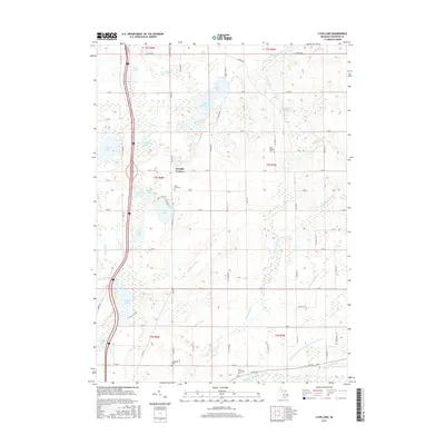 2017 Map of Lyon Lake, 2017 Print
