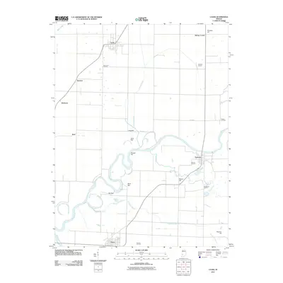 2011 Map of Lyons, 2011 Print