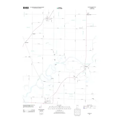 2013 Map of Lyons, 2013 Print