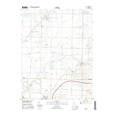 2016 Map of Lyons, 2016 Print