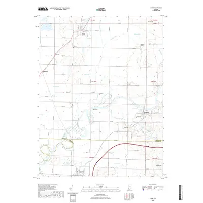 2019 Map of Lyons, 2019 Print