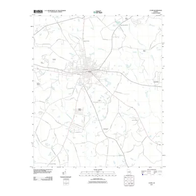 2011 Map of Lyons, 2011 Print