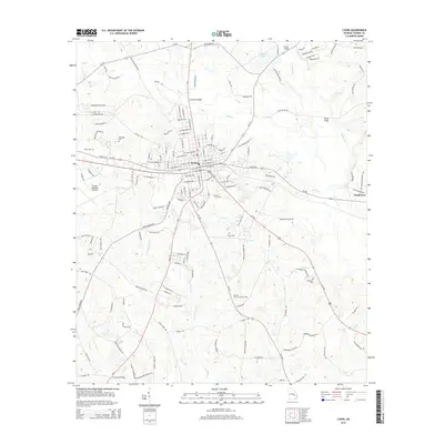 2014 Map of Lyons, 2014 Print