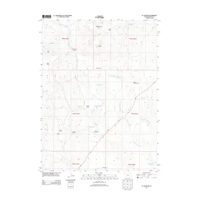 2013 Map of M F Mountain, 2013 Print