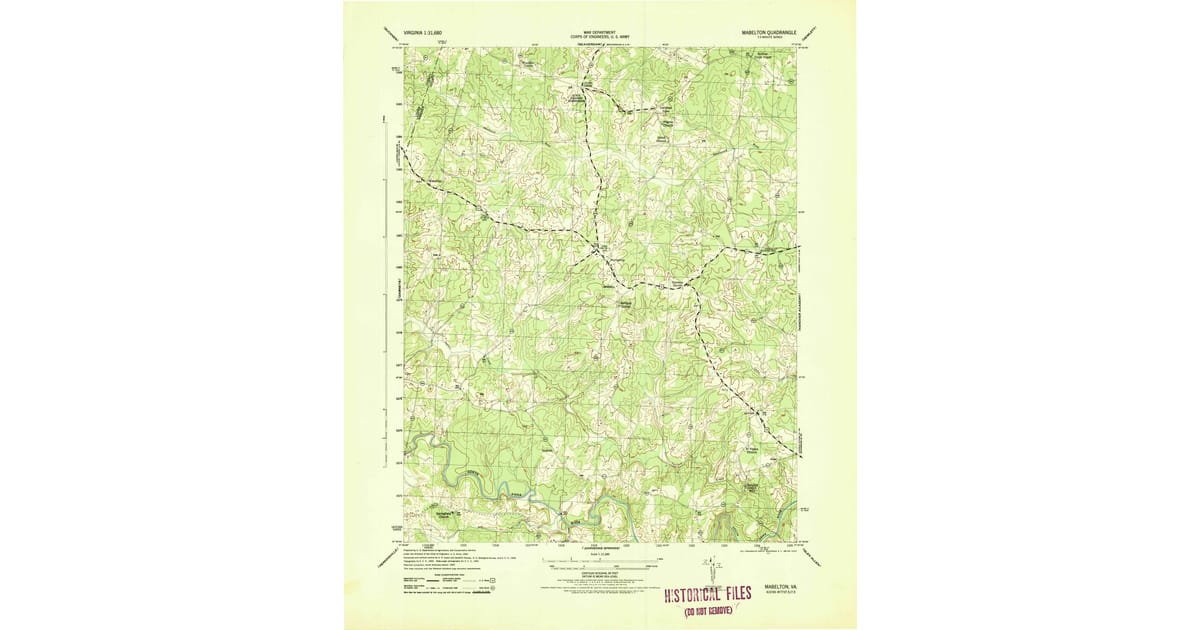 1940s Maps of Goodall, VA | Pastmaps