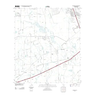 2013 Map of Macdona, 2013 Print
